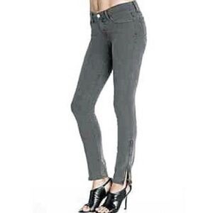 J Brand The Deal Skinny Ankle Zip Jean Antique Gray